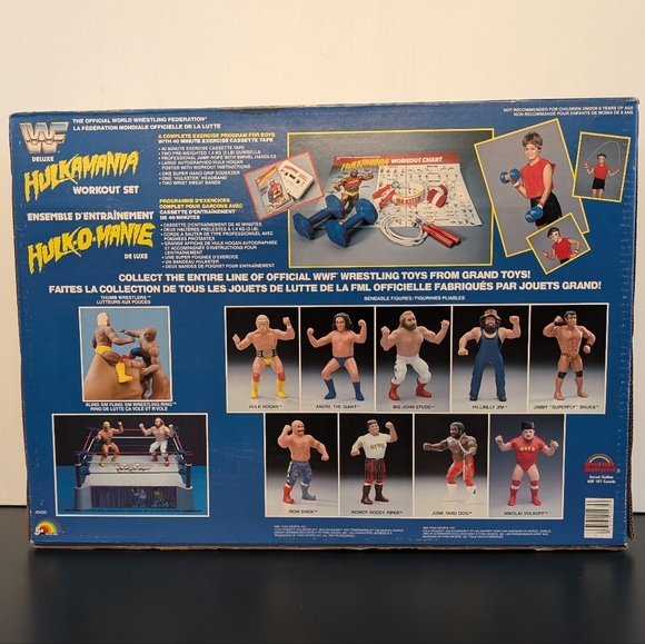 Vtg 1985 WWF Hulk Hogan's Hulkamania Deluxe Workout Set Brand New/Sealed. LJN - Picture 3 of 17
